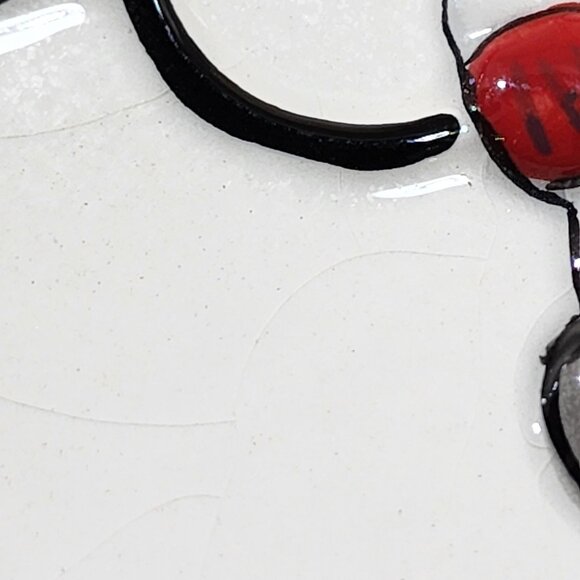 Fitz and Floyd Cheers Snowman Cheese Snack Plate & Candy Cane Spreader Christmas - Picture 6 of 7